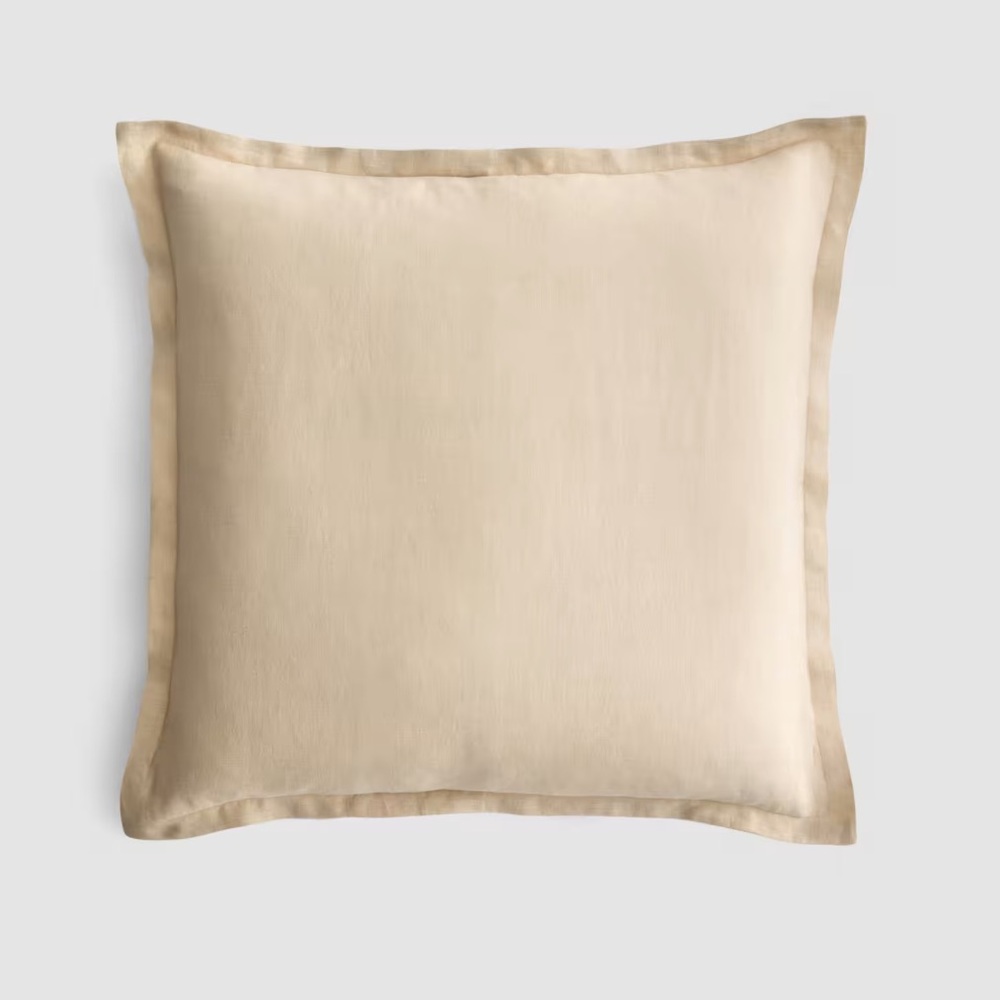 NWOT QUINCE European Linen Euro Sham Oat 5594